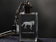 American Saddlebred Horse brelok sześcienny ŚWIECĄCY Koń