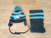 Zestaw zimowy czapka+szalik roz. 46-48cm