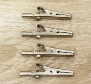 Krokodylek laboratoryjny, uchwyt szczękowy nieizolowany RETRO PRL 4 szt.