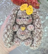 Króliczek Brelok Zawieszka Na Szydełku Do samochodu Na Plecak Ozdoby 