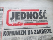 Solidarność Gazeta Wyborcza + Jedność Tygodnik NSZZ Solidarność 1989