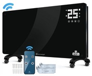 GRZEJNIK KONWEKTOROWY KESSER CZARNY SZKLANY 2500 W