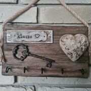 Wieszak na klucze rękodzieło 