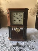 Zegar HAU art deco 1934 konsolowy miniatura rarytas loft