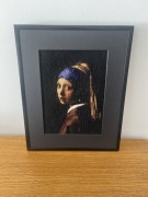 Obrazek, obraz, ręcznie wyszywany, Dziewczyna z perłą