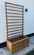 Donica drewniana ogrodowa z pergolą, niska donica drewniana PRODUCENT