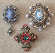 Kpl.3szt.Broszka przypinka ozdoba stroju GÓRALA Góralska dla Bacy Juhasa.