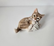 Figurka vintage kot kotek angielska cottage