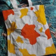 Torba shooperka ręcznie malowana 