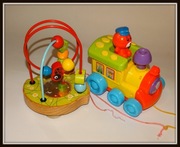 Fajny Zestaw zabawek , pociąg i labirynt 2 sztuk