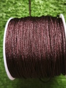 Sznurek do wyrobu biżuterii ciemny brąz cena za 3 metra