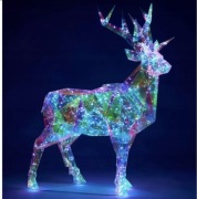 Renifer Led ozdoba swiateczna figura geometryczna świeta