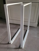 Białe nogi metalowe do komody stolika 55x50 cm 2 szt.