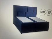Tapicerowane łóżko granatowe 