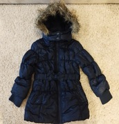 Reserved wspaniała, modna, długa, zimowa kurtka dla dziewczynki 110 4-5 lat