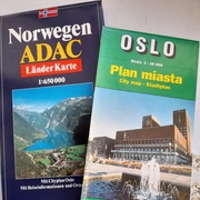 Komplet mapa Norwegii ADAC + mapa Oslo