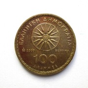 100 Drachm 2000 r.  Grecja