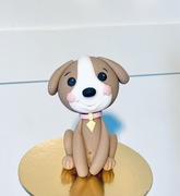 Figurka z masy cukrowej ozdoba tort pies piesek