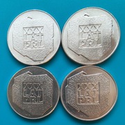 200 zł 1974 XXX lat PRL Srebro Cztery sztuki