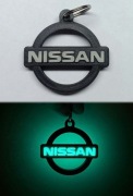 Brelok NISSAN Świecący W Ciemności Fluorescencyjny Dwustronny