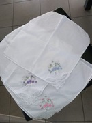 Chusteczki damskie chawtowane bawełna 6 sztuk 