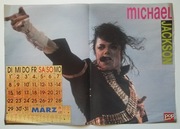Michael Jackson  (plakat A3 z czasopisma Pop Rocky)
