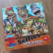 Puzzle dla dzieci, Selfies super 3 D dinozaur,63 elementy