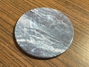 Zestaw podkładek Aysam Black Silver z uchwytem – 6 sztuk