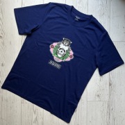 Granatowa bawełniana męska koszulka z krótkim rękawem t-shirt Jack&Jones XL