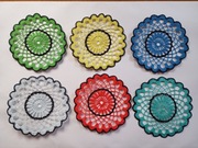 Komplet 6 serwetek z kordonka 19-20 cm