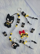 Zestaw zawieszka do smoczka+gryzak+przypinka+2x brelok 