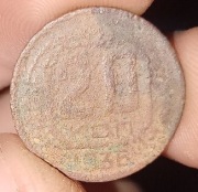 Moneta CCCP 20 KOPIEJEK 1938