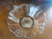 salaterka z różowego szkła