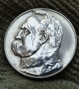 5 zł  PIŁSUDSKI   Z 1936 R.  .SREBRO . PATYNA  . ORYGINAŁ 
