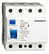 Wyłącznik różnicowy prądowy Schrack 