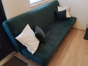 Kanapa butelkowa zieleń, wersalka wolnostojąca