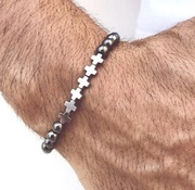 MĘSKA BRANSOLETKA SREBRNA, IDEALNA NA PREZENT