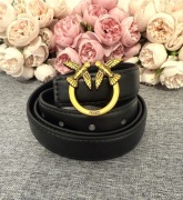 Nowy pasek Pinko Jaskółki 110 cm Czarny 