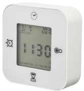 Zegar termometr budzik czasomierz 4w1 IKEA KLOCKIS biały