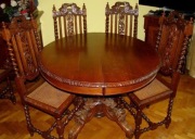 Antyczny stół w stylu biedermeier