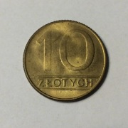 10 zł złotych 1989 z obiegu 