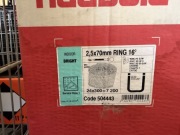 GWOŹDZIE 2,5x70 mm RING NA DRUCIE 16° – DO GWOŹDZIAREK BĘBNOWYCH