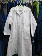 Fartuch biały - długi rękaw