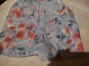 Jeansowe ogrodniczki dziewczęce Denim Co 6-7 lat 116 cm nowe kwiatowy wzór