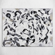 Nowoczesny obraz elegancki czerń i biel