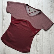 Sportowa damska koszulka bordowa top NIKE DRI-FIT GYAKUSOU undercover XS