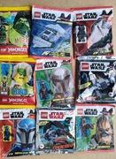 Zestaw 9 nowych klocków i figurek LEGO Star wars ninjago 