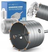 Otwornica koronka do betonu SDS + 82 mm + wiertło komplet