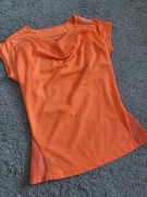 Koszulka sportowa do ćwiczeń oddychająca markowa climacool pomarańcz 