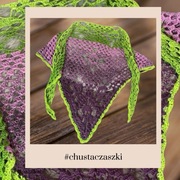 Chusta Czaszki - szydełkowa